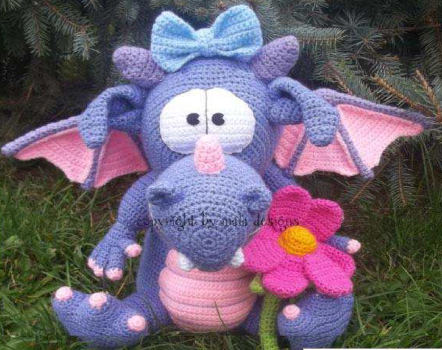 Purple Dragon Amigurumi