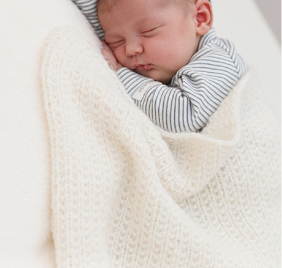 Manta para bebe nieve