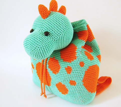 Mochila de crochet para preescolar