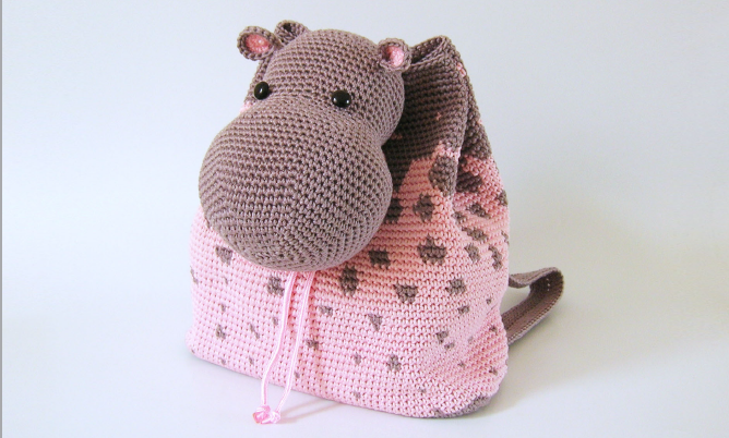 Mochila de crochet para preescolar