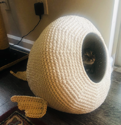 Pufferfish bed for cats 🐾