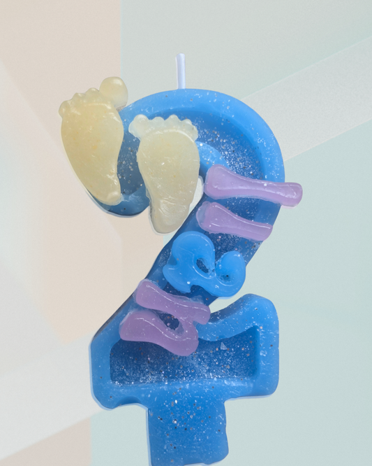 Vela Artesanal Personalizable para Cumpleaños | Números | Nombre